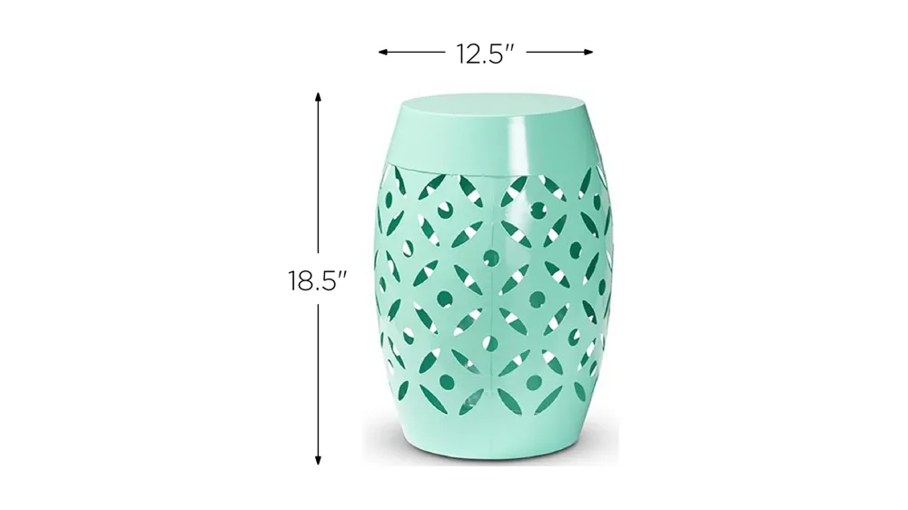 Hallie Metal Outdoor Side Table Dimensions