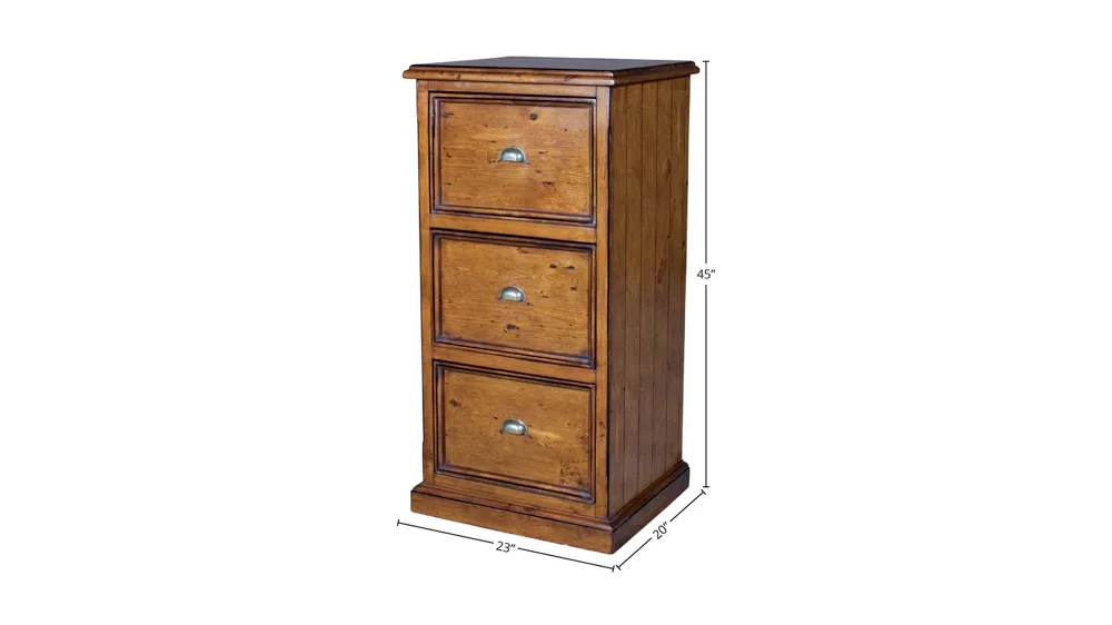 Lifestyle File Cabinet - African Dusk Dimensions