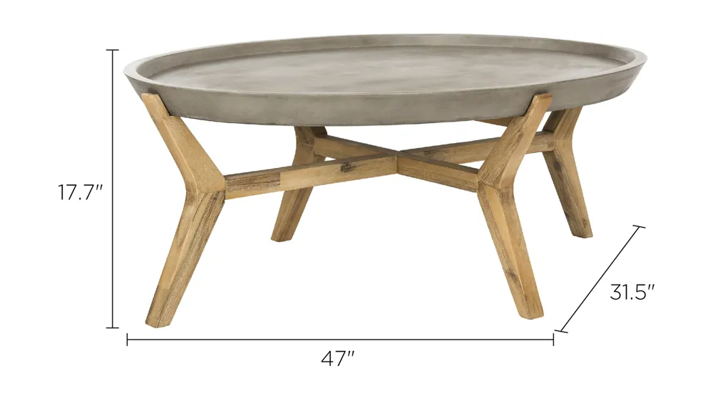 Hadwin Indoor/Outdoor Table Dimensions