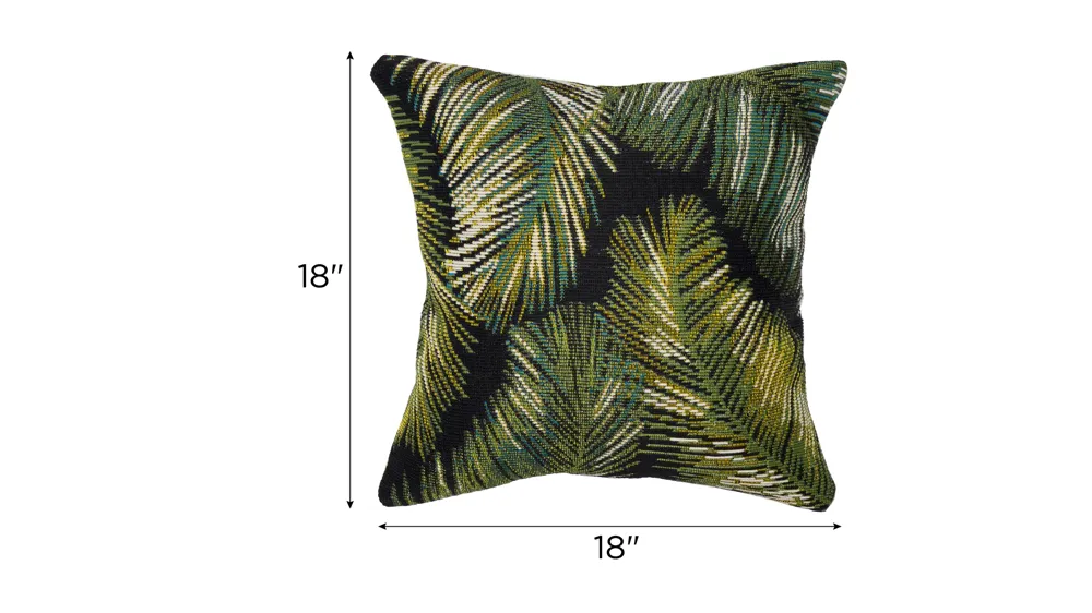 Marina Palm Border Indoor/Outdoor Pillow Dimensions