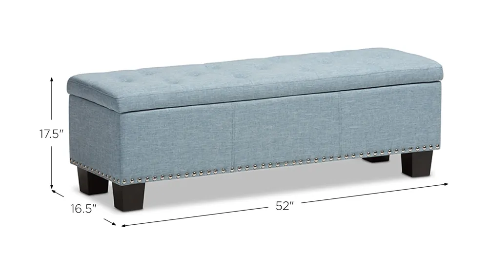 Hannah Storage Ottoman Bench Dimensions