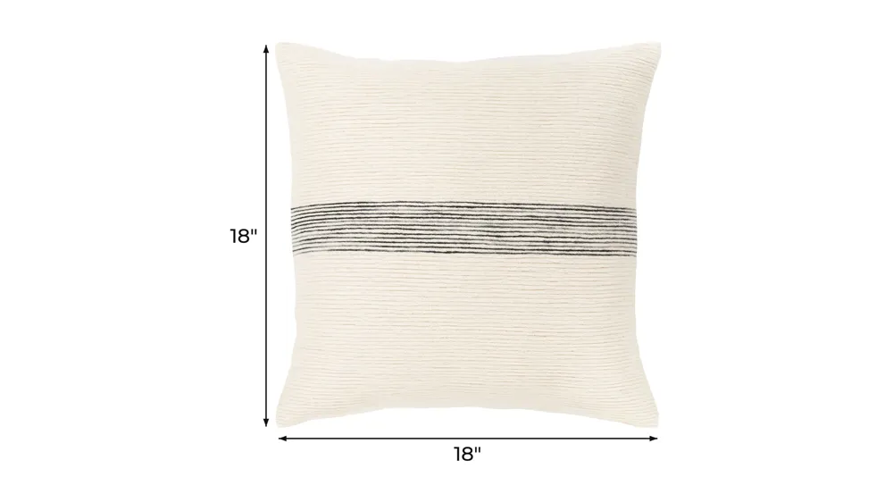 Carine 18" Down Filled Throw Pillow Dimensions