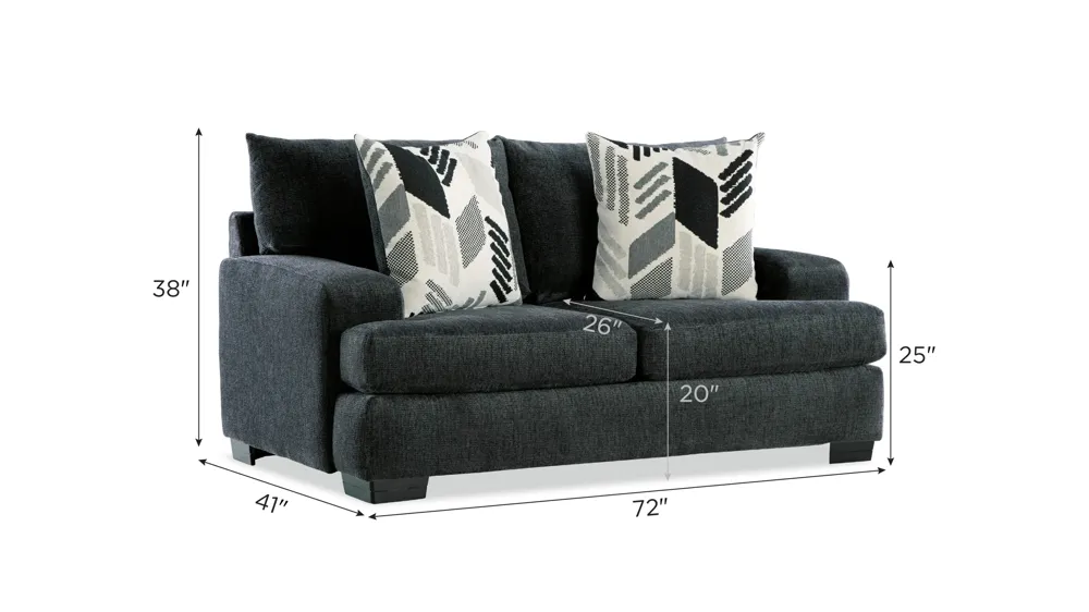 Cooper Loveseat Dimensions