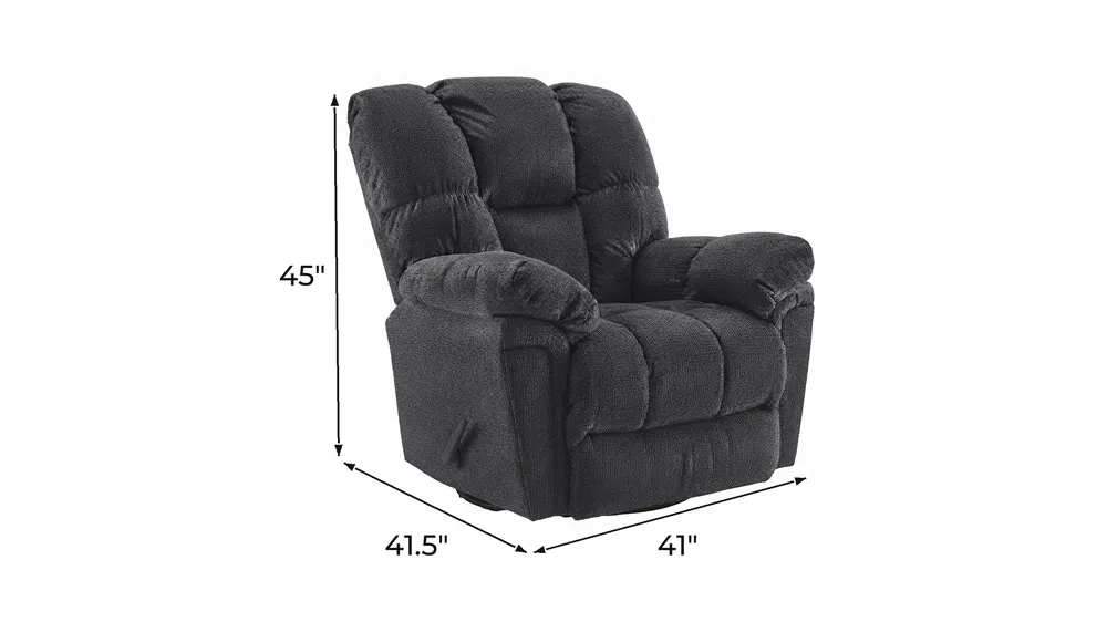 Leroy Manual Swivel Glider Recliner Dimensions