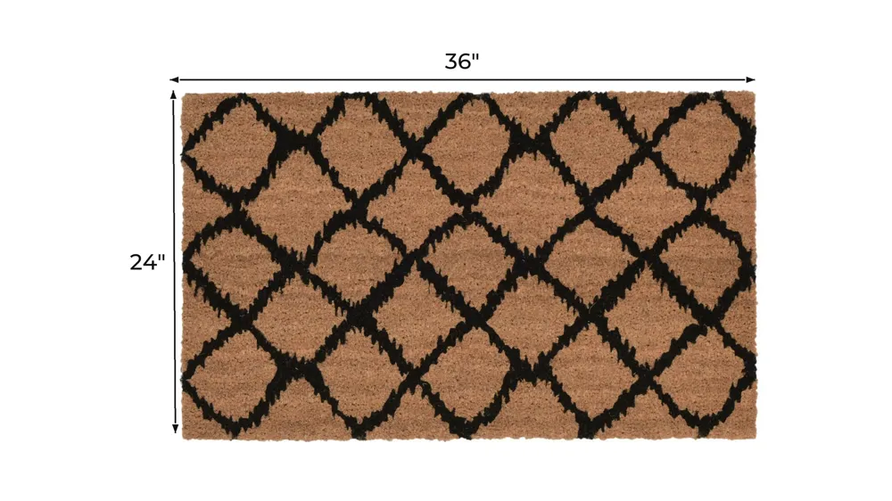 Liora Manne Natura Ikat Lattice Outdoor Mat Dimensions