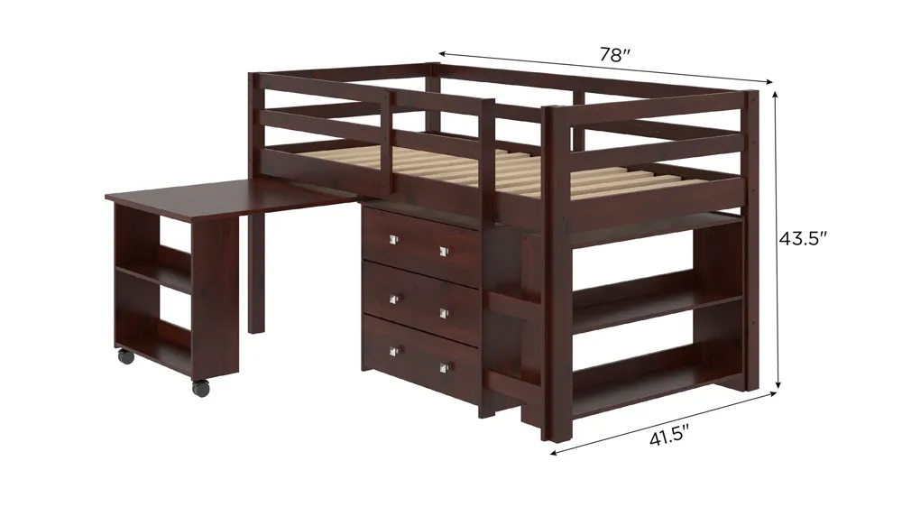 Donco Low Loft Bed Dimensions