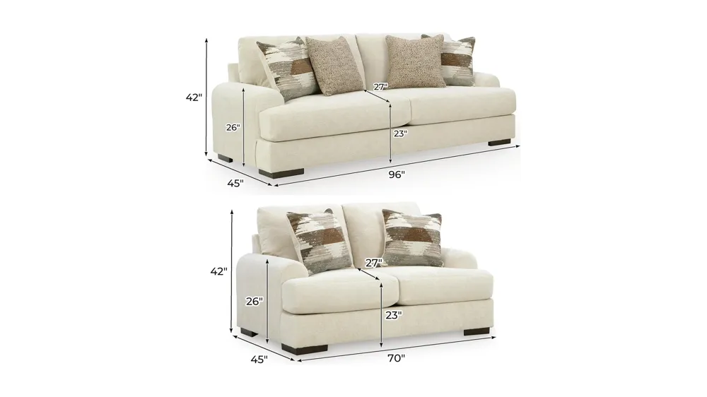 Nolenburg Living Room Set Dimensions