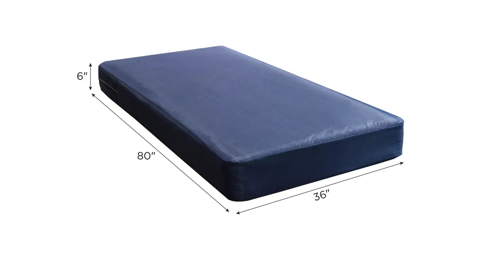 Magic Sleeper Foam Vinyl Mattress w/Inverted Seam Mattress-Hospital Size Dimensions
