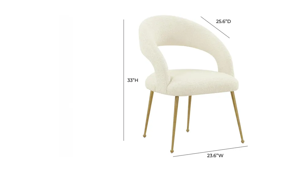 Rocco Dining chair Dimensions