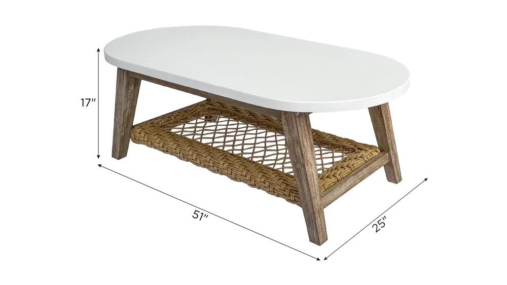 Sahara Outdoor Coffee Table Dimensions