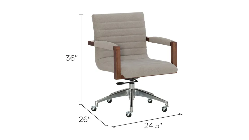 Poet Swivel Desk Chair Dimensions