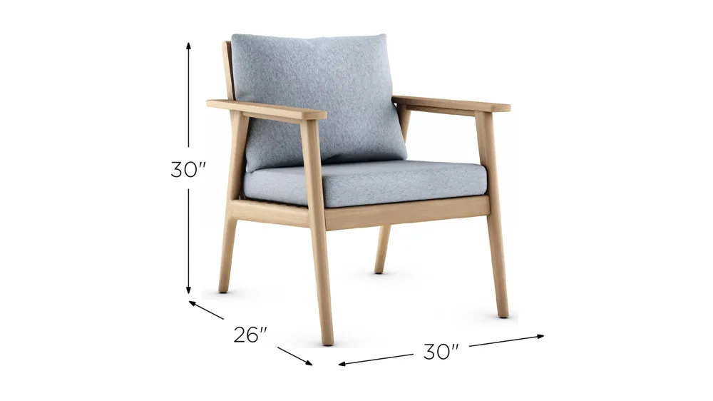 Rhodes Outdoor Armchair Dimensions