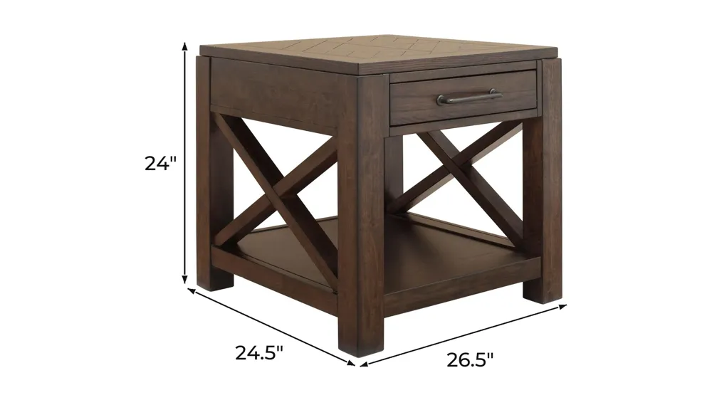 Lambert Rectangular End Table Dimensions