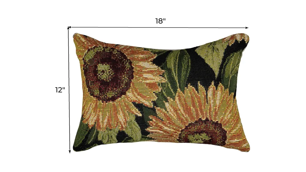 Marina Sunflower Accent Pillow Dimensions