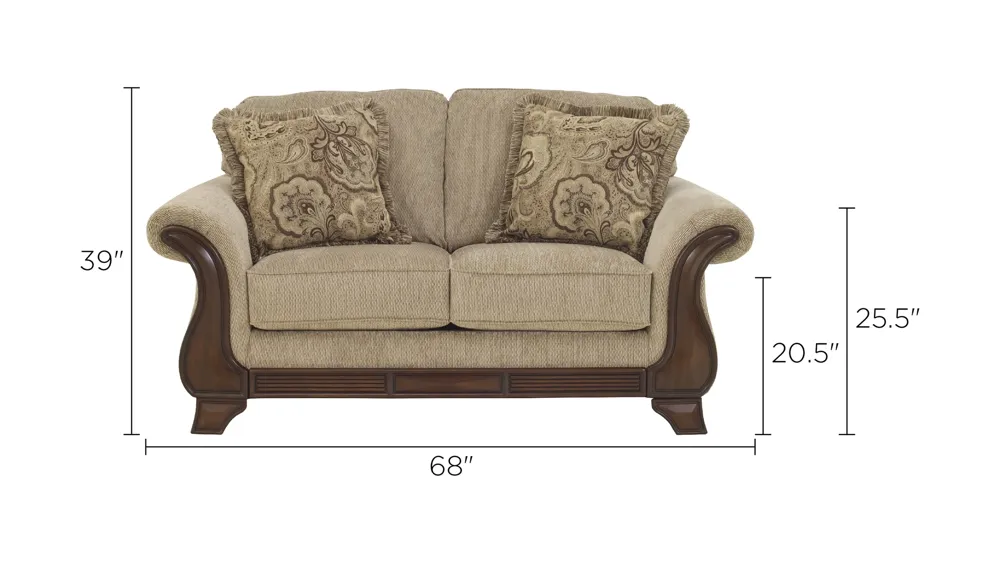 Buxton Loveseat Dimensions