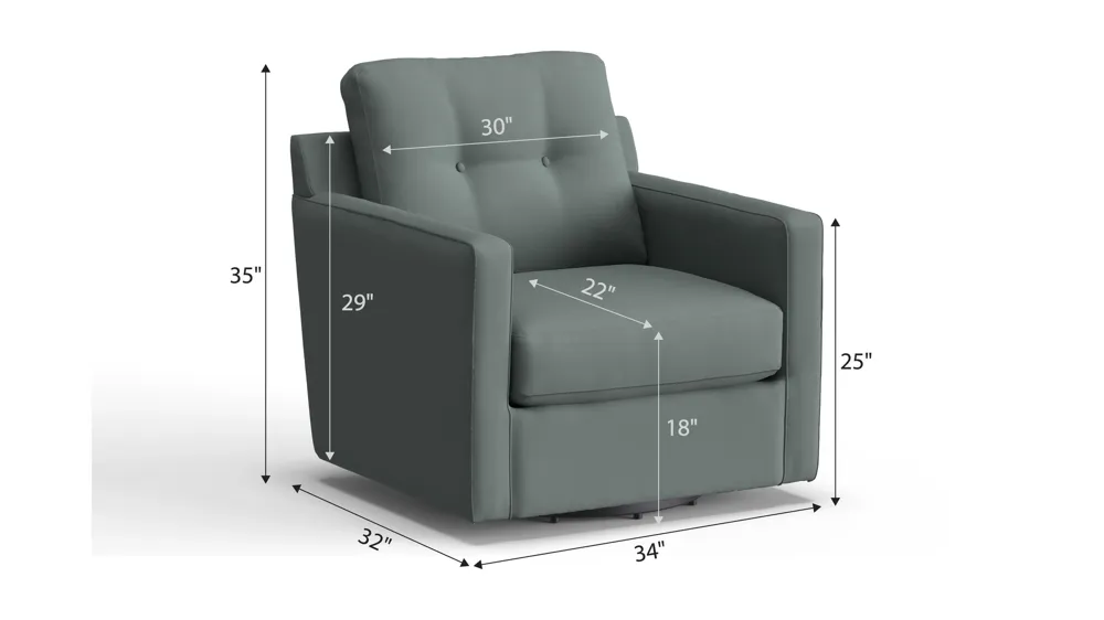 ModularOne Swivel Chair Dimensions