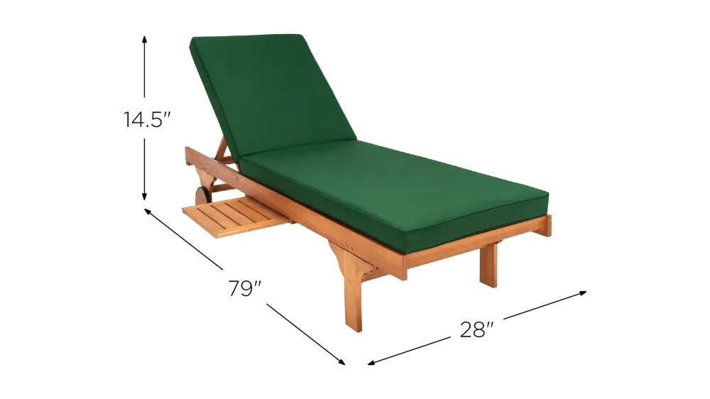 Artria Chaise Lounge Chair With Side Table Dimensions