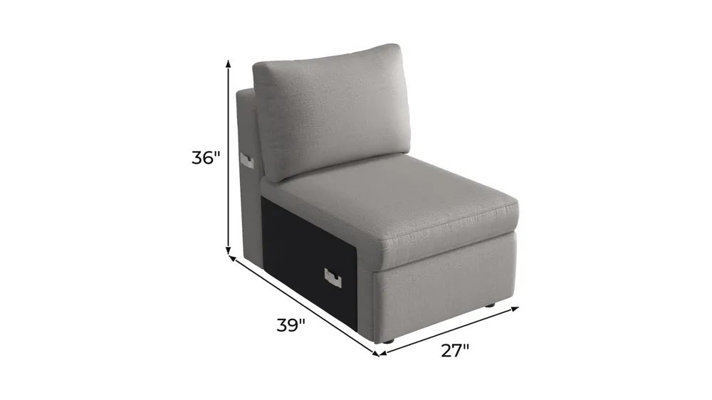 Barry Armless Chair Dimensions