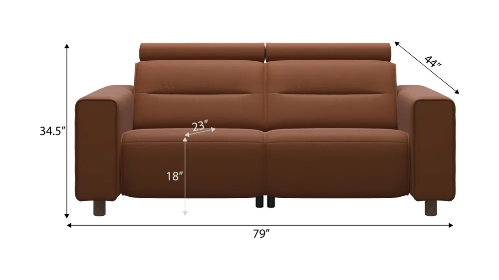 Emily 4-pc. Power Loveseat Dimensions