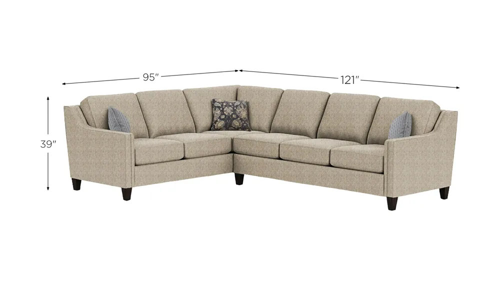 Lawrence 2-pc. Sectional Dimensions