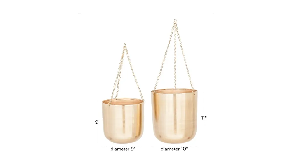 CosmoLiving Louisville Planter Set of 2 Dimensions