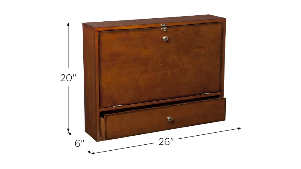 Bowles Wall-Mount Laptop Desk Dimensions