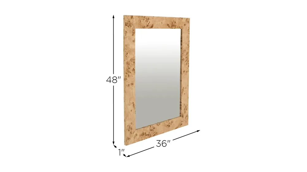 Cresthill Natural Ash Mirror Dimensions
