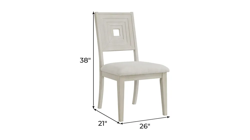 Rhiannon Dining Side Chair - Set of 2 Dimensions