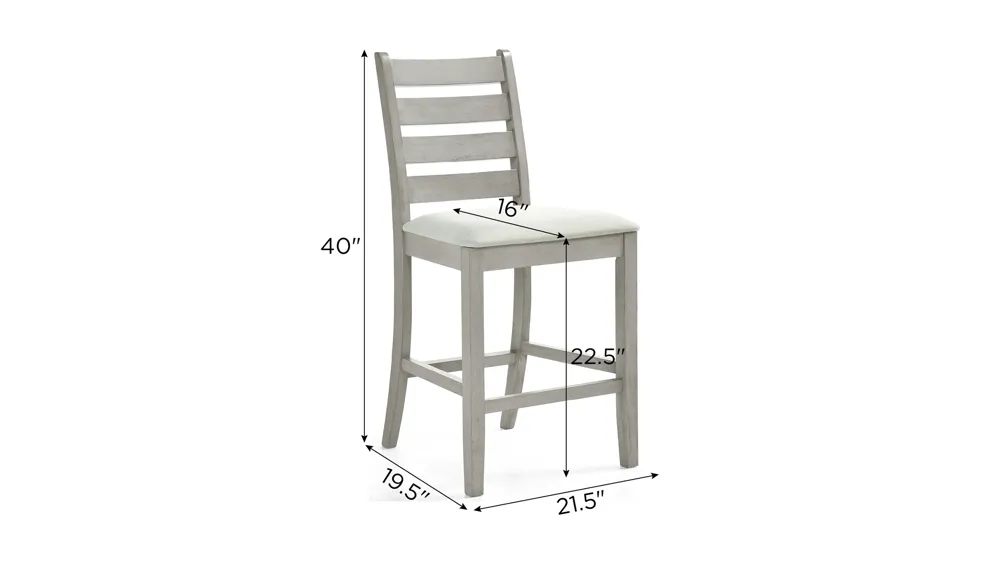 Pascal Upholstered Dining Chair - Set of 2 Dimensions