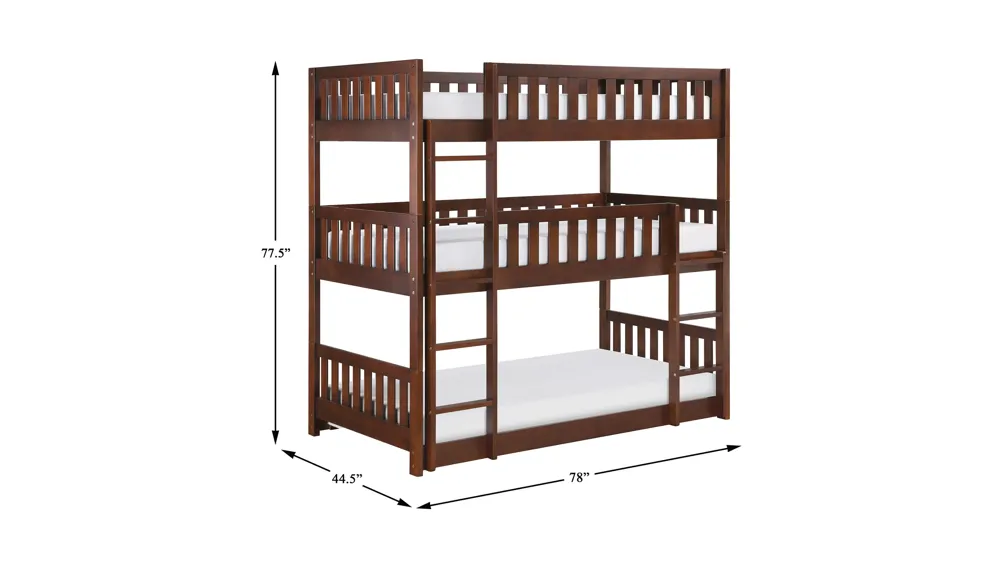 Belisar Triple Bunk Bed Dimensions