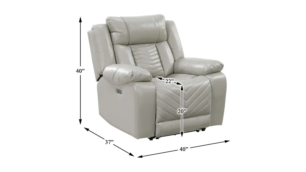 Garbo Power Reclining Chair Dimensions