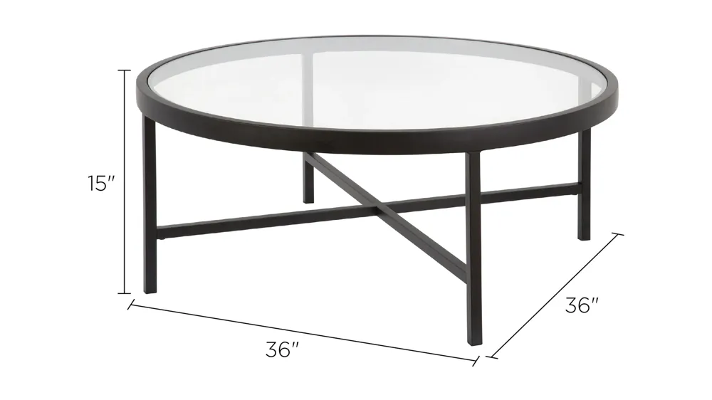 Xivil Round Coffee Table Dimensions