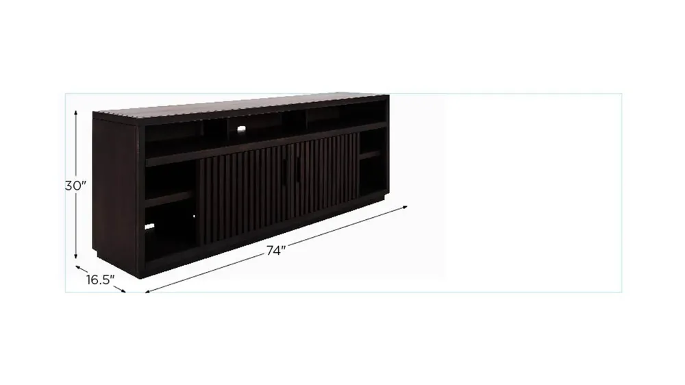 Henty 84" TV Console Dimensions