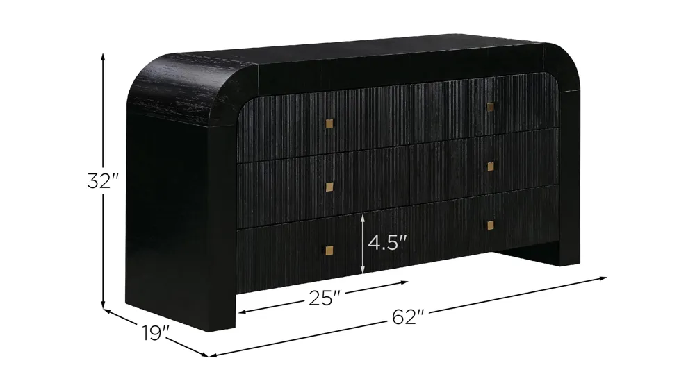 Hump 6 Drawer Dresser Dimensions