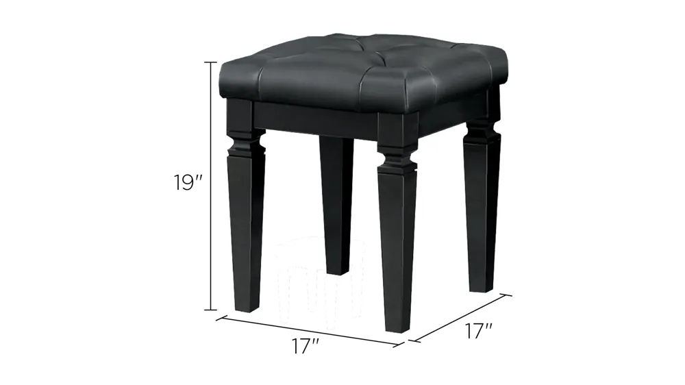 Brambley Vanity Stool Dimensions