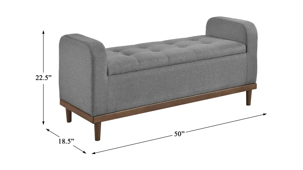 Calix Lift Top Storage Bench Dimensions