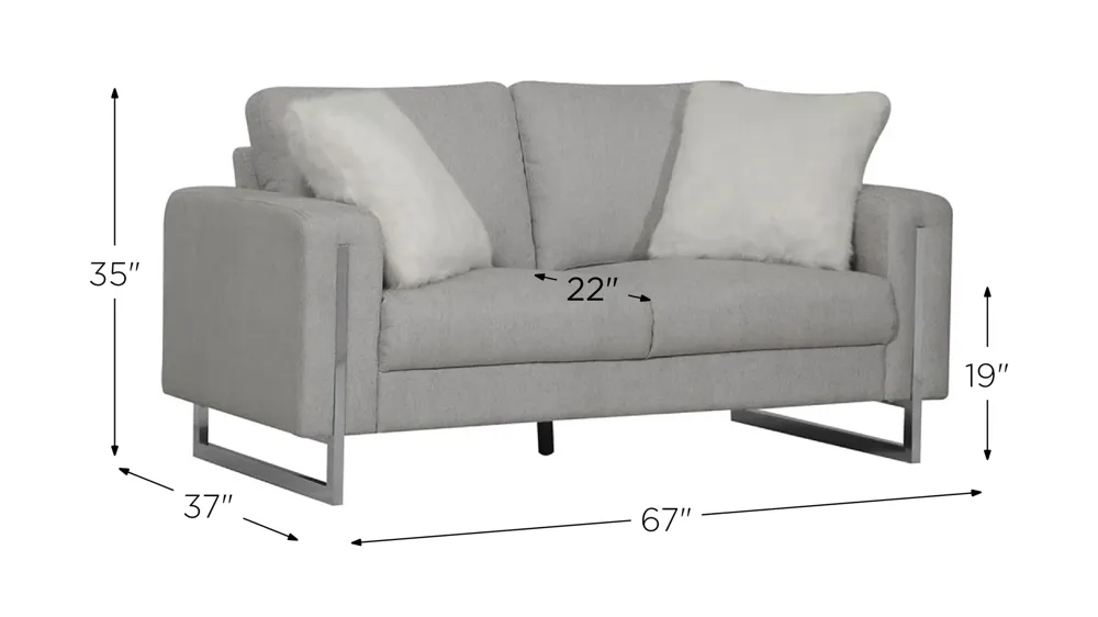 Griffin Loveseat Dimensions