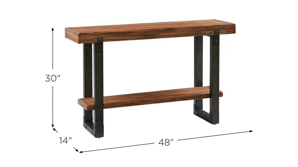 Mackinaw Rectangle Sofa Table Dimensions