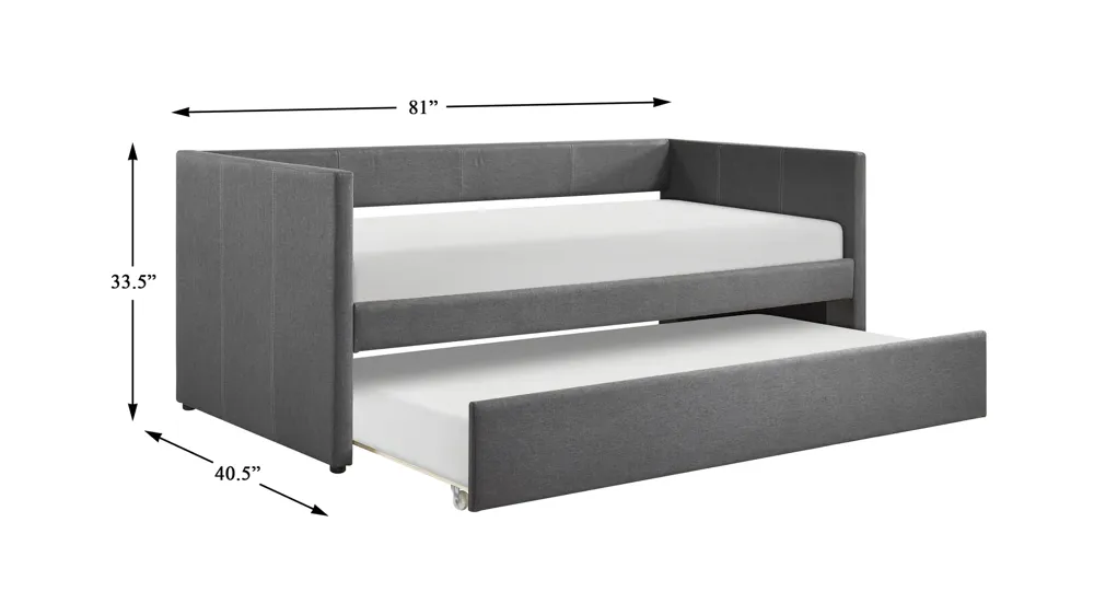 Corrina Daybed w/ Trundle Dimensions