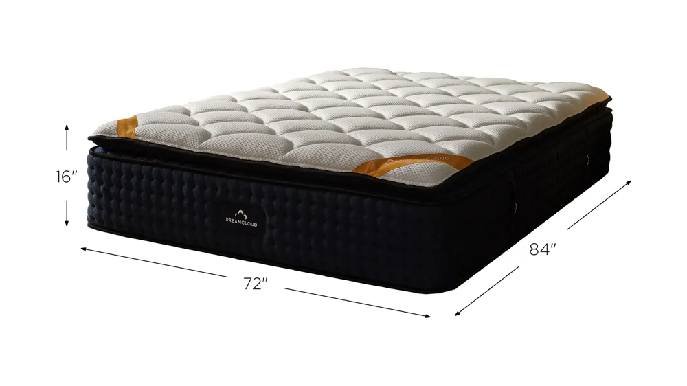DreamCloud Premier Rest Firm Pillow Top Hybrid Mattress Dimensions