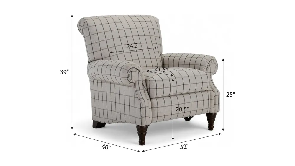Nelson Push Back Recliner Dimensions
