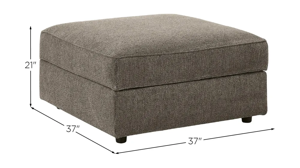 O'Phannon Ottoman with Storage Dimensions