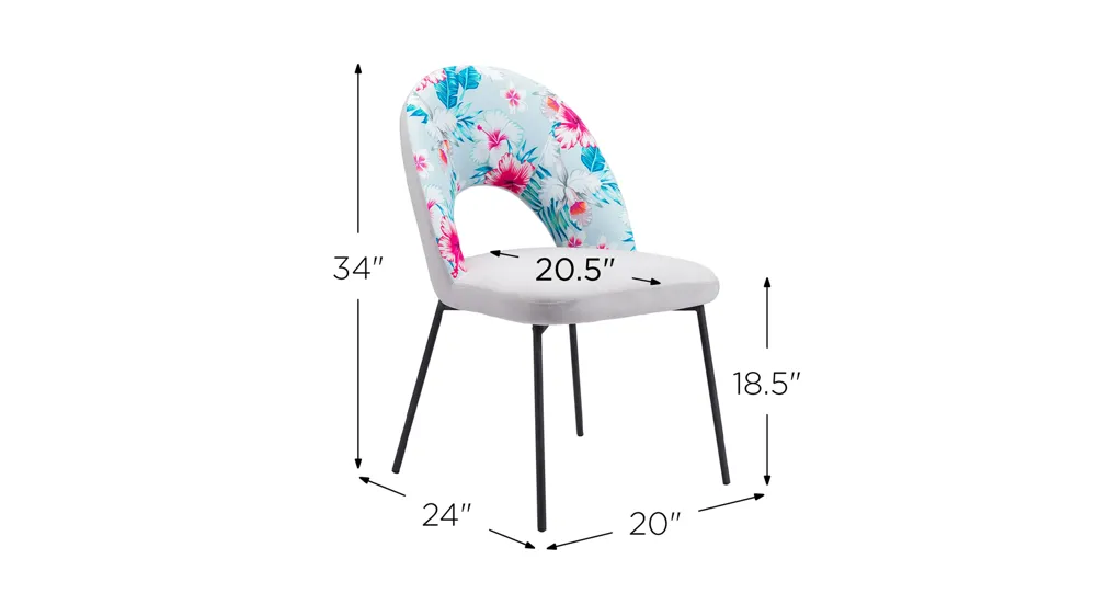 Torrey Dining Chair - Set of 2 Dimensions