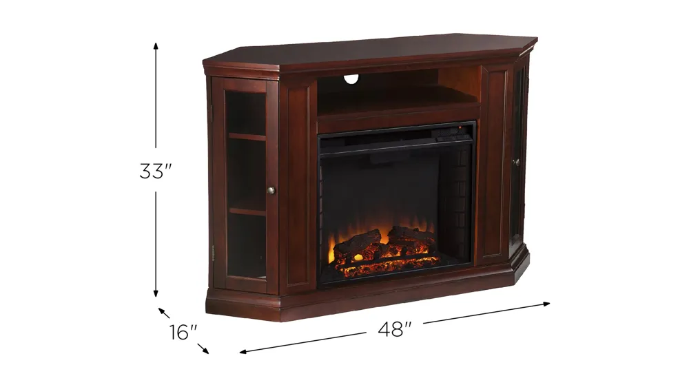 Oldham Convertible Media Fireplace Dimensions