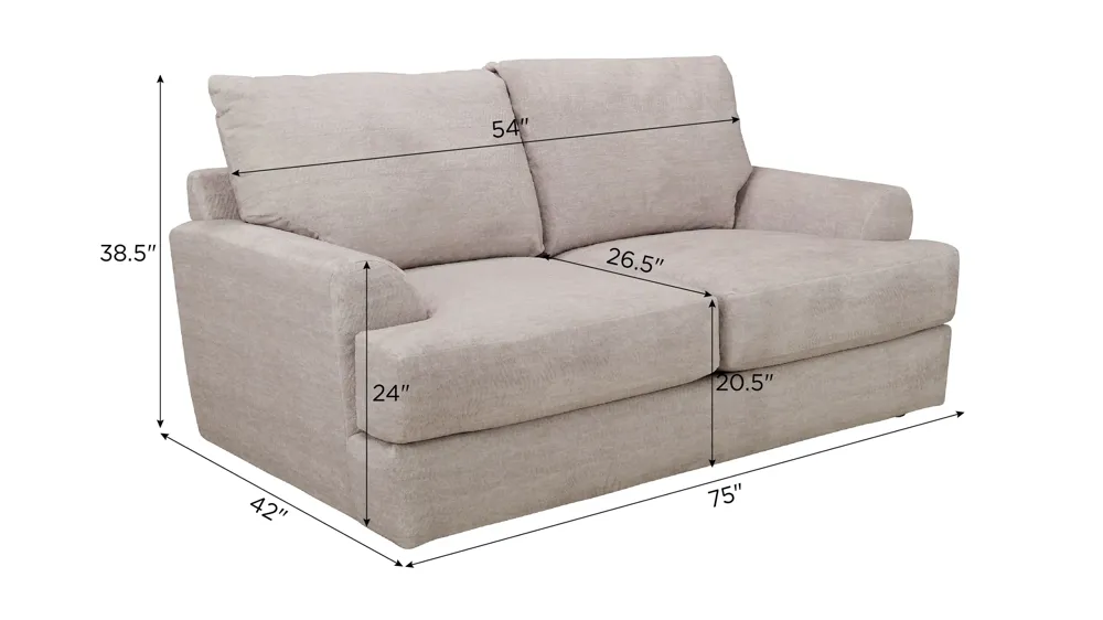 Joel Loveseat Dimensions