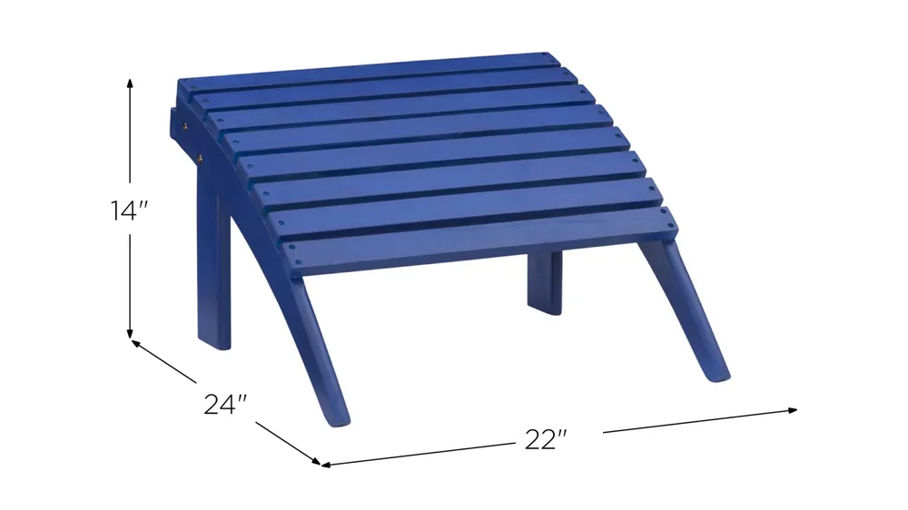 Adirondack Ottoman Dimensions