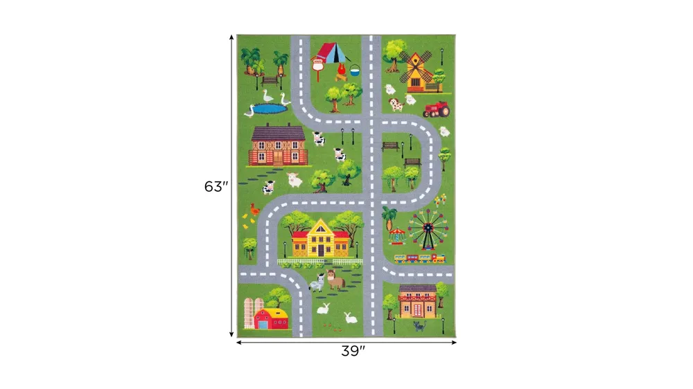 Susquehanna Kids' Playhouse Rug Dimensions