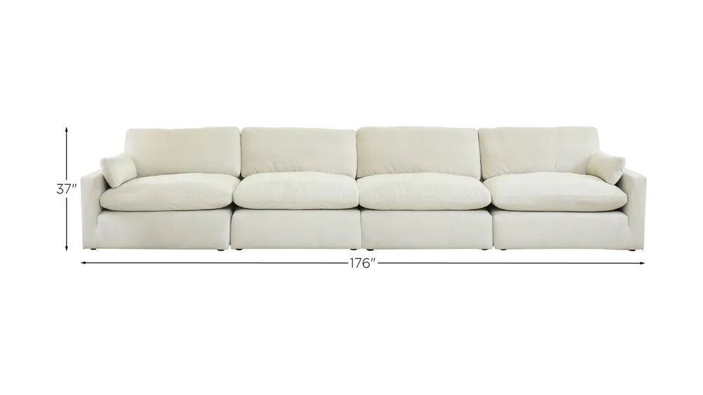 Sophie 4-Piece Sectional Dimensions