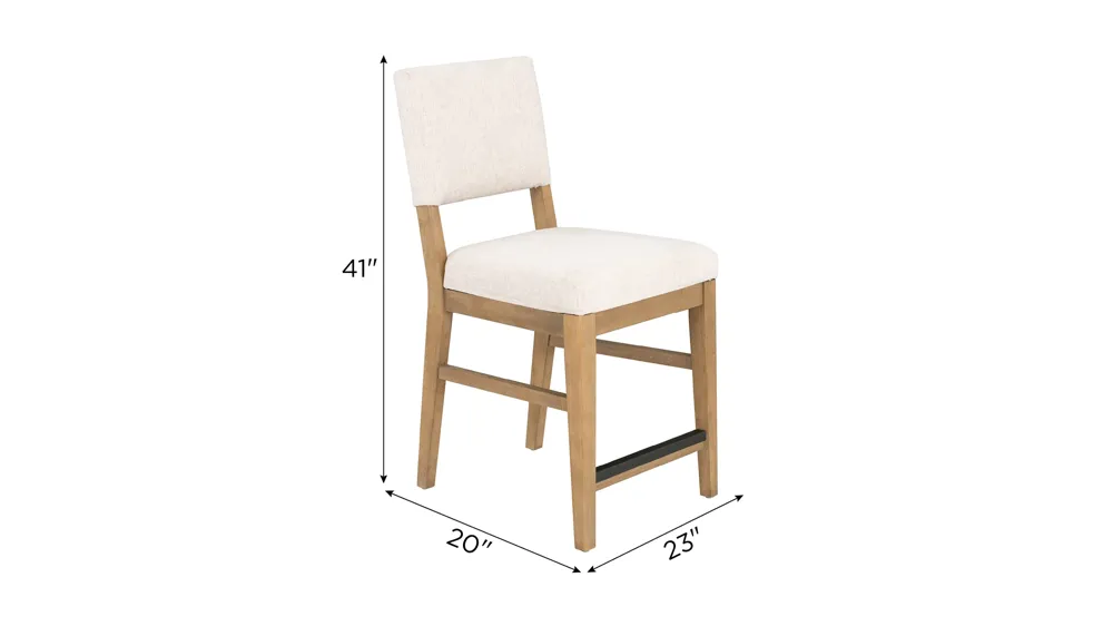 Millwork Counter Stool - Set of 2 Dimensions