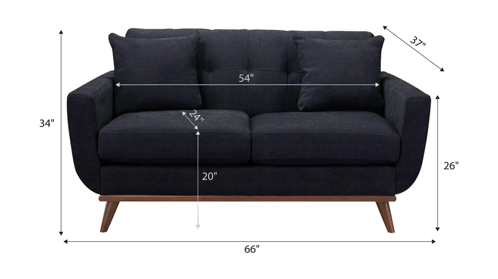 Milo Loveseat Dimensions